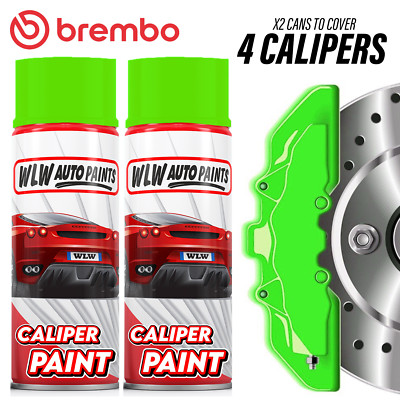 2 HITZEBESTÄNDIGE AEROSOL SPRAY BREMSSATTEL LACK BREMBO KAWASAKI GRÜN GLANZ PREMIUM