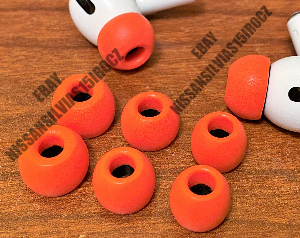 9pc Memory Foam Ear Tips Buds For Apple Airpods Pro or Red