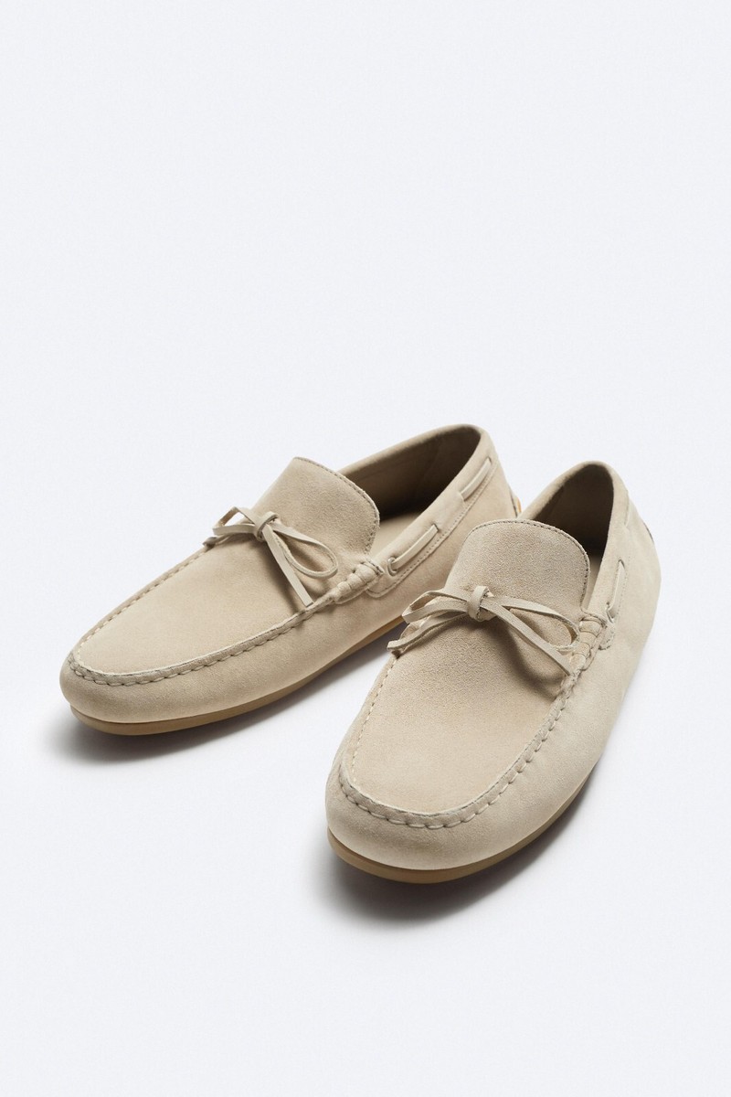 New Zara Suede Leather Driving Loafer Dress Shoes 2641/320  display picture 2