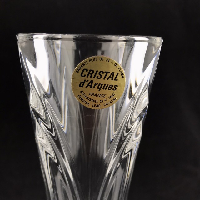 Vintage Cristal D'Arques 7 Inch Genuine Lead Crystal Bud Vase France