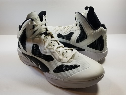 Nike Zoom Hyperfuse 2011 454146-100 White Black Men's Basketball Shoes - Sz  14 | eBay