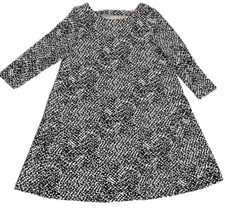 NWT LOFT Leopard Print Trapeze Swing Stretch Jersey Dress Size Medium