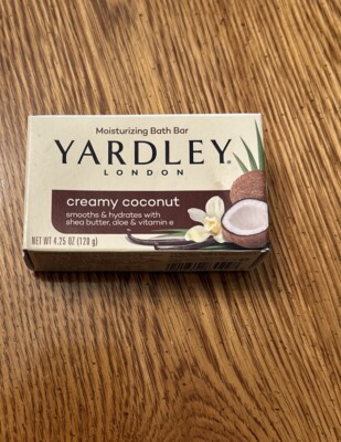Yardley London Moisturizing Bath Bar Creamy Coconut 4oz.