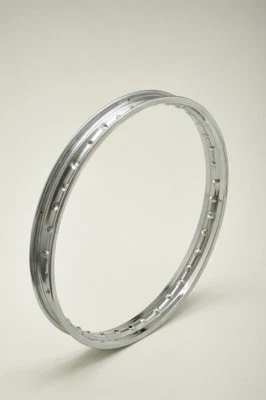 PIRINI MOTO CERCHIO IN ACCIAIO CROMATO CHROME STEEL RIM 1.85 X 19 40 FORI