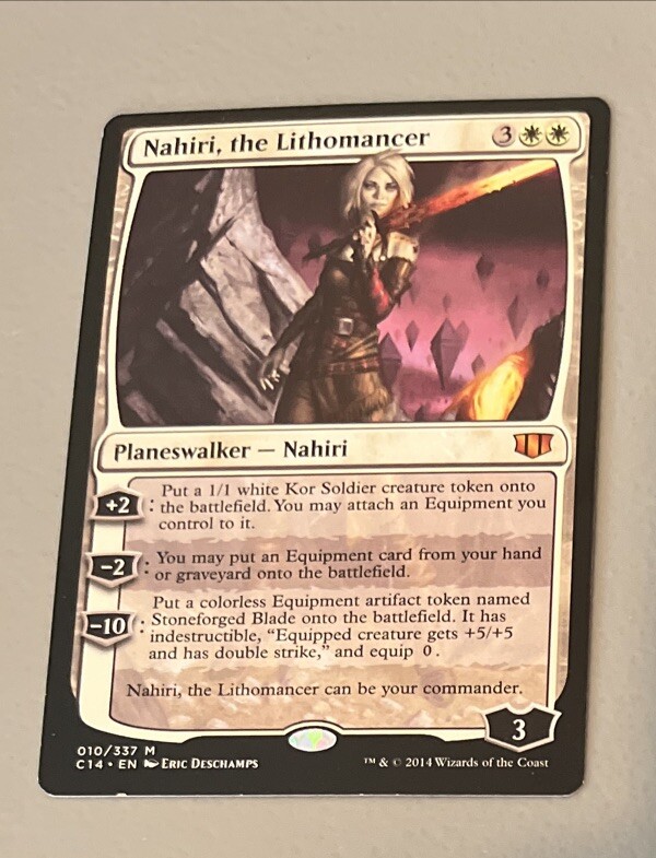 Nahiri, the Lithomancer Commander 2014 Planeswalker Card Magic The  Gathering Mtg