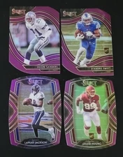 2020 Select Football PURPLE DIE-CUT PRIZMS with Rookies 201-400 You Pick