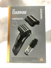 MANSCAPED  The Chairman  PRO Men  s Foil Face Shaver - Two Interchangeable Blades