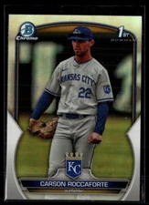 2023 BOWMAN CHROME REFRACTOR BDC-140 Carson Roccaforte - Kansas City Royals 1st
