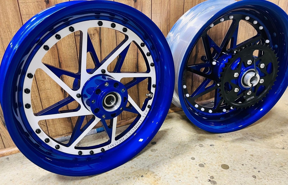 NINJA 360 BLUE-WHITE-BLACK SWITCHBACK WHEELS 12-22 KAWASAKI NINJA