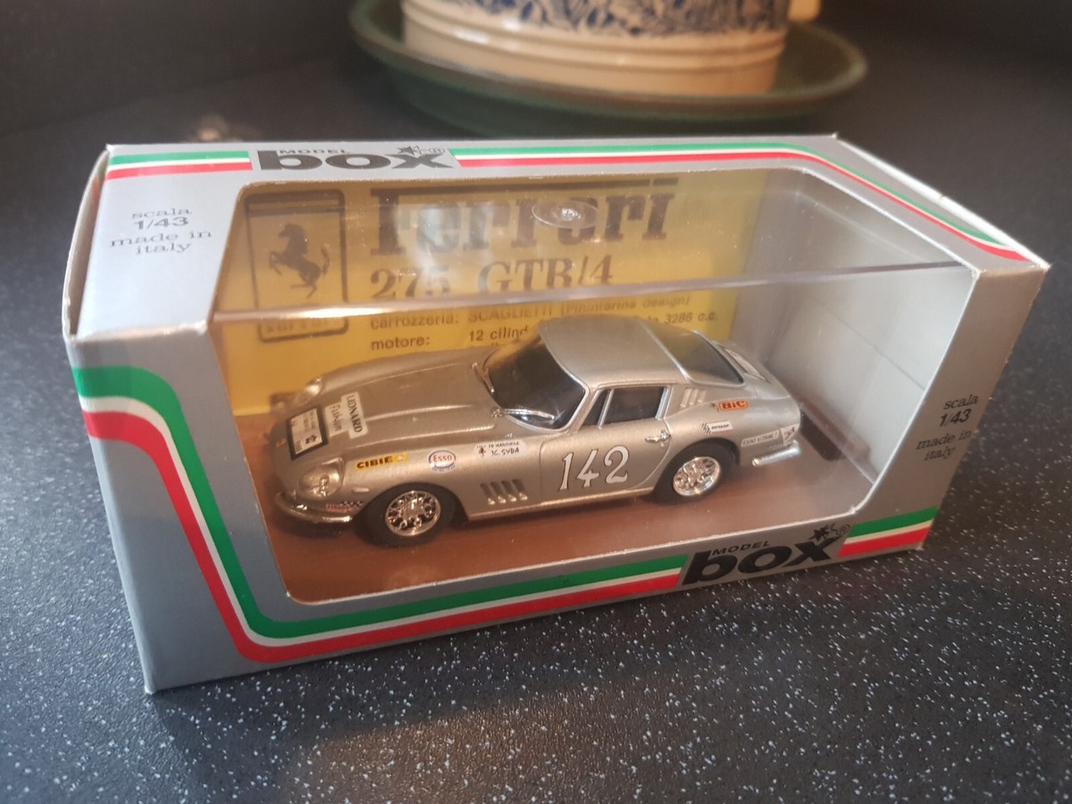 BOX MODEL FERRARI 275 GTB/4 SILVER. 1:43 scale MIB! | eBay UK
