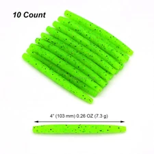 10 Pieces Senko Worms Salt Wacky Rig Bait Bass  Fishing Lure