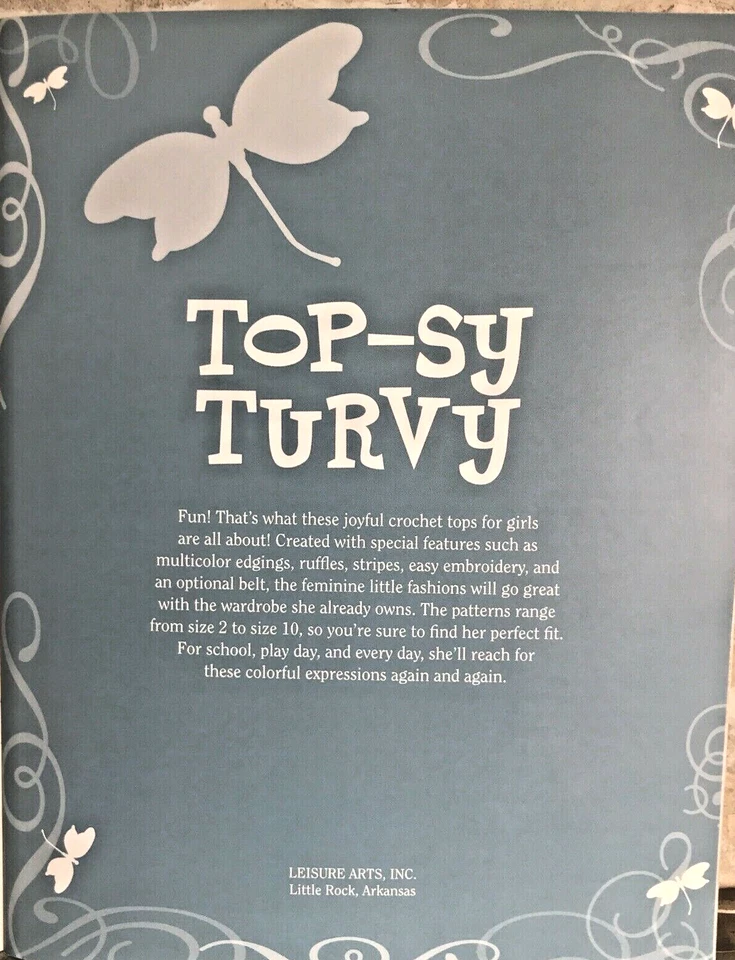 Top-Sy Turvy: 5 Crochet Sweaters for Girls' Sizes 2-10 by Jennifer J Cirka - Image 3 of 3