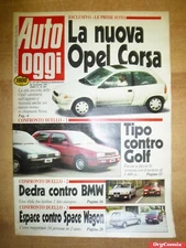 Auto Oggi - Year VI (6) - N.260 (28 Novembre 1991) Opel Corsa Fiat Type VW Golf