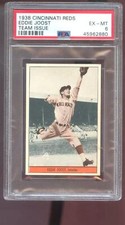 1938 1939 Cincinnati Reds Team Issue W711-1 Eddie Joost PSA Graded Baseball Card