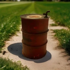 Texaco Doll House Gas Drum