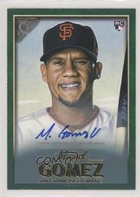 2018 Topps Gallery Green Auto 61/99 Miguel Gomez #135 Auto 8yu