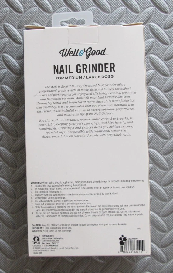 Molinillo de uñas inalámbrico Well & Good para perros medianos/grandes Foto 2 de 2
