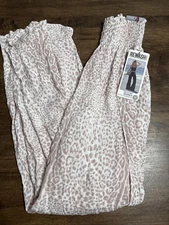 REWASH Women's Pants Animal Print  Festival Boho Flowy Hippie Wide Leg Sz M NWT