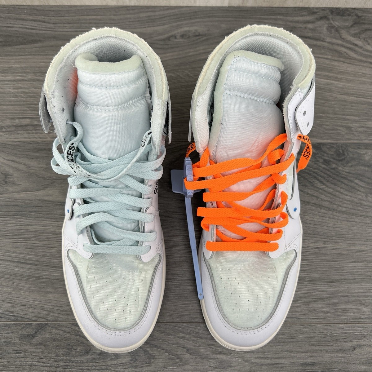 Air Jordan 1 x Off White NRG Euro Size 10 Mens White Sneakers | eBay