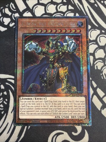 Yu-Gi-Oh! Eldlich The Golden Lord Quarter Century Secret Rare RA01-EN019 English