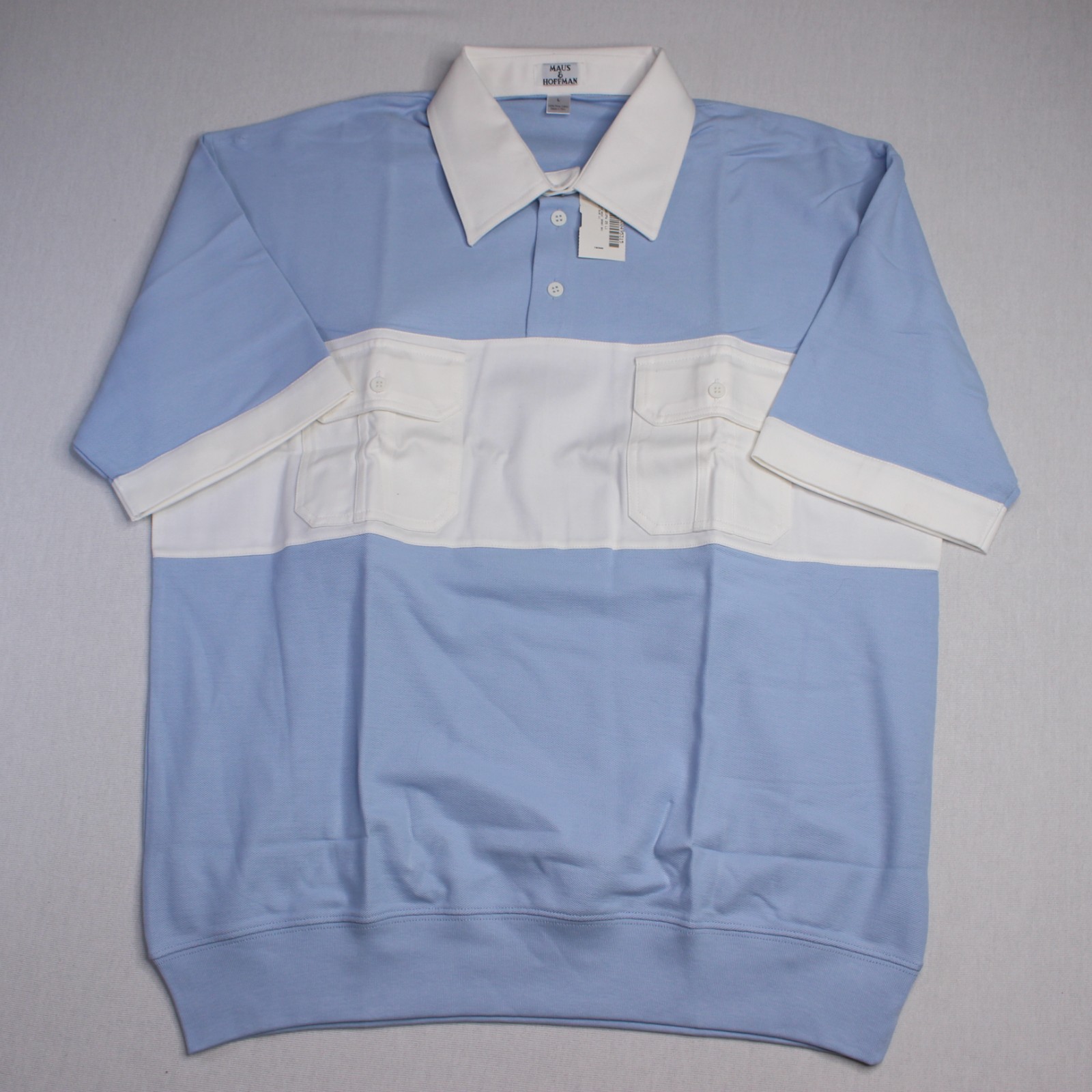 Vintage 90s Deadstock Maus & Hoffman Double Pocket Golf Banded Hem Polo Shirt