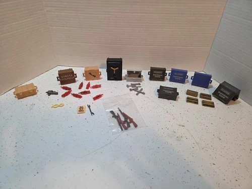 Playmobil Geobra Vintage Explosives, Crate & Gold Lot
