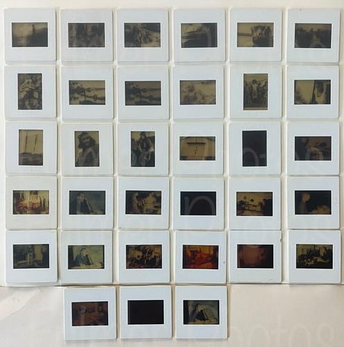 33 VTG Cambodia Vietnam OOAK Original Army Navy War Transparency Slides 1970s