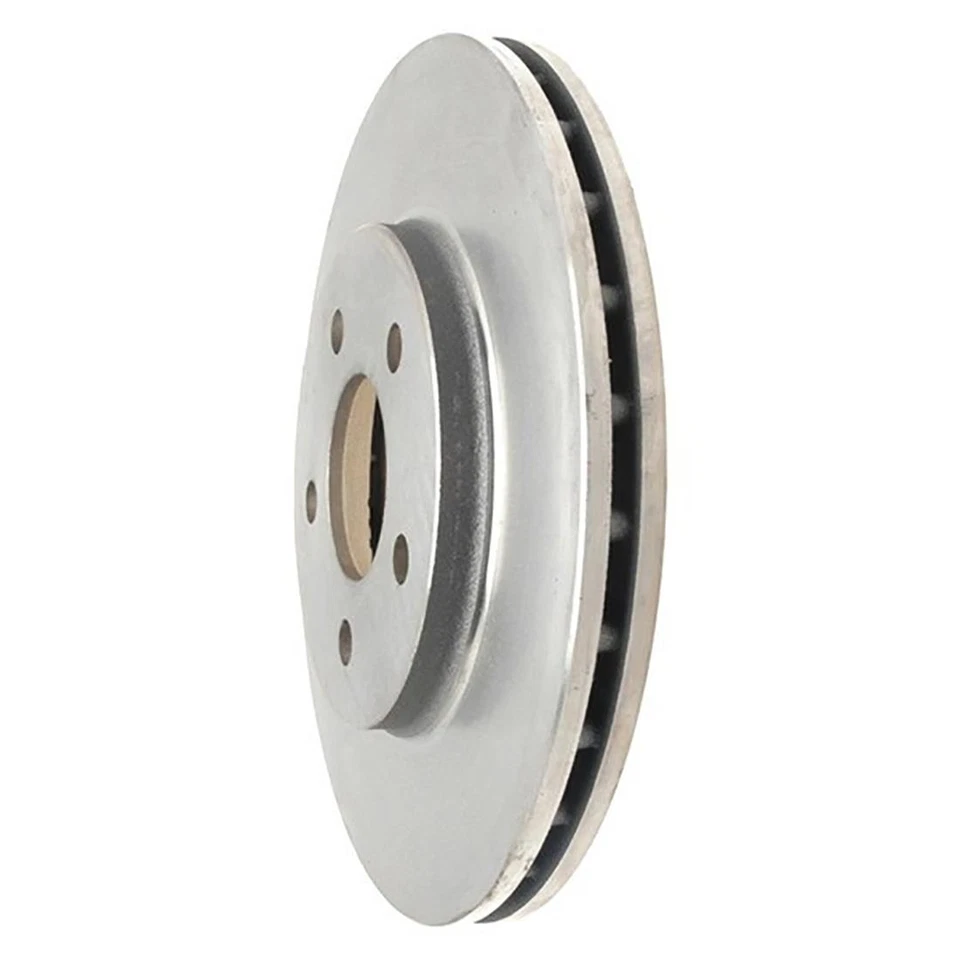 Front Brake Rotors + Metallic Brake Pads & Hardware For 1989 Dodge Spirit - Image 3 of 4