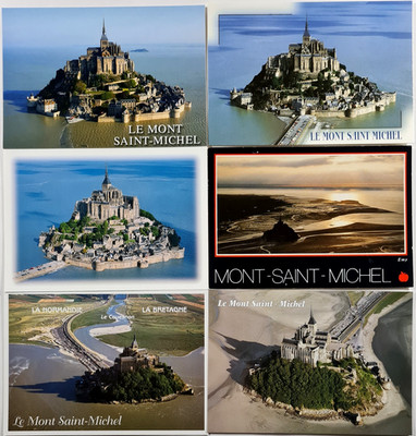 Postkarten Lot FRANKREICH 6 x Le Mont Saint-Michel Cartes Postales Luftaufnahmen