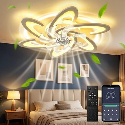 Deckenventilator mit Beleuchtung Fernbedienung Ventilator Deckenlampe Dimmbar