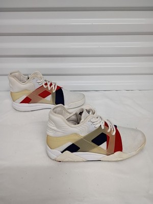 Men's Fila The Cage 17 High Top Sneaker Red White Blue Size 8