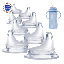 Replacement Silicone Spout 8Pack Compatible with NUK Cups Soft Active Learner