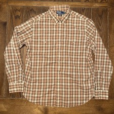 Polo Ralph Lauren Western Wear Pearl Snap Plaid XL Vintage Colorful Southwest