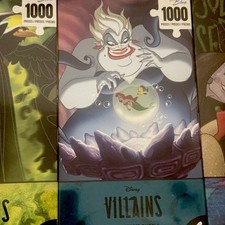 NOWY zestaw kolekcjonerskich puzzli Disney Villains – 4-pak 1000 sztuk każda NOWY