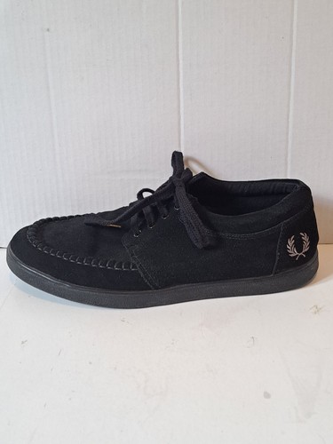 Fred Perry Spencer Wildleder Herrenschuhe schwarz - Größe 8 - kaum getragen sehr guter Zustand - Bild 15 von 20