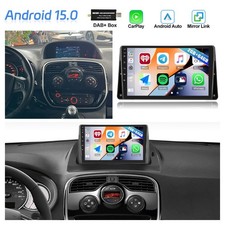 2+64GB Android 15 GPS Autoradio für Renault Kangoo II X61 FW/KW Nissan NV250 DAB