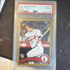 Topps 2011 Update Series Mike Trout Gold Rookie #US175 PSA 4 /2011 Angels
