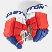 2015-16 Viktor Stalberg NY Rangers Game-Used Easton Hockey Gloves LOA#231011