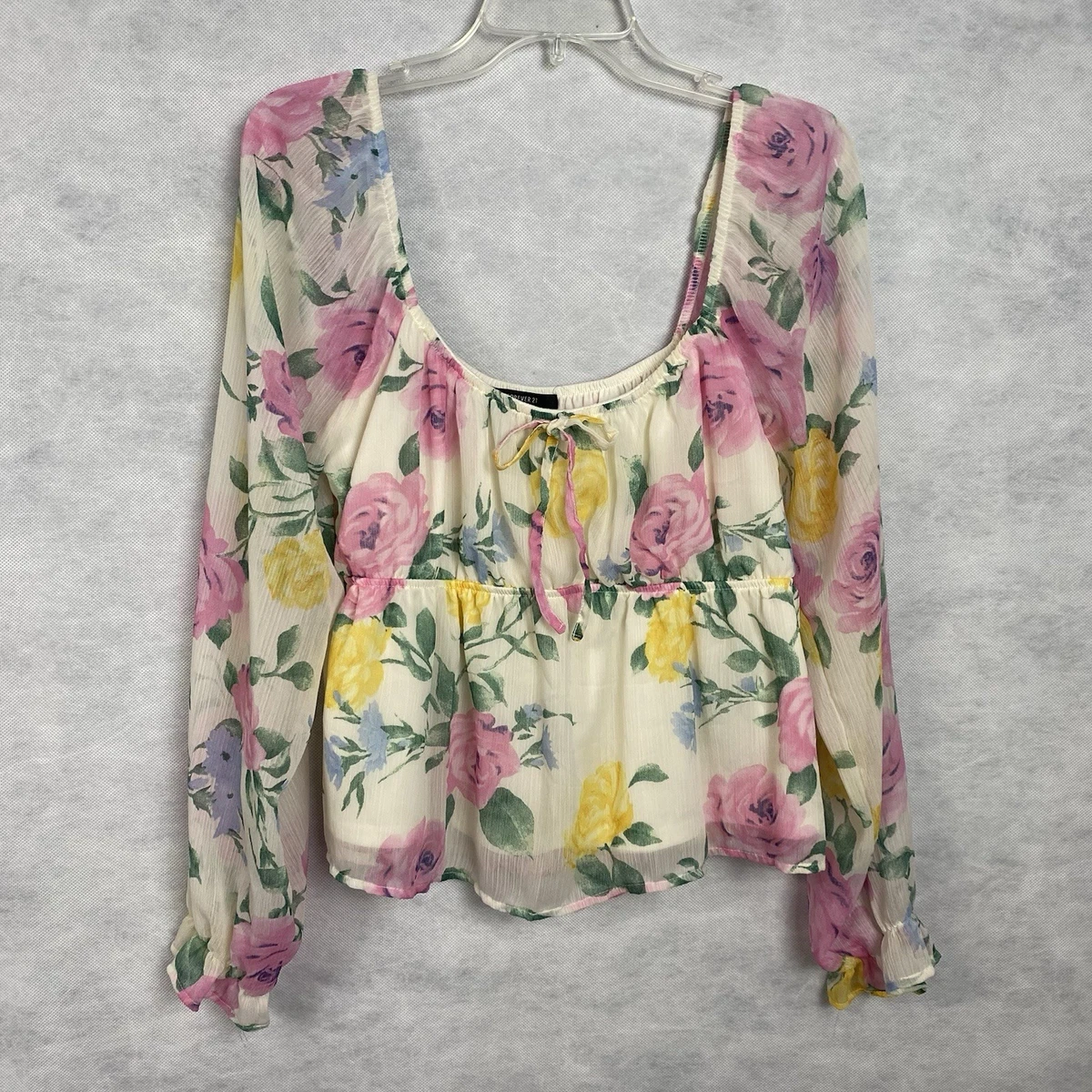 Haut Femme Forever21 épaules Ouvertes Multicolore - Taille S, Occasion Très Bon état
