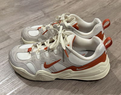 Nike Tech Hera Sail Campfire Orange Low Top Lace-Up Colorblock FQ8107-133