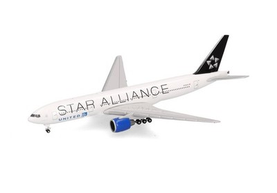 United Airlines Boeing 777-200 ''Star Alliance'' Herpa 1:500 Diecast Airplane NIB