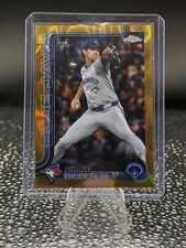2025 Topps Chrome Update Series - Shane Bieber True Gold Refractor 29/50
