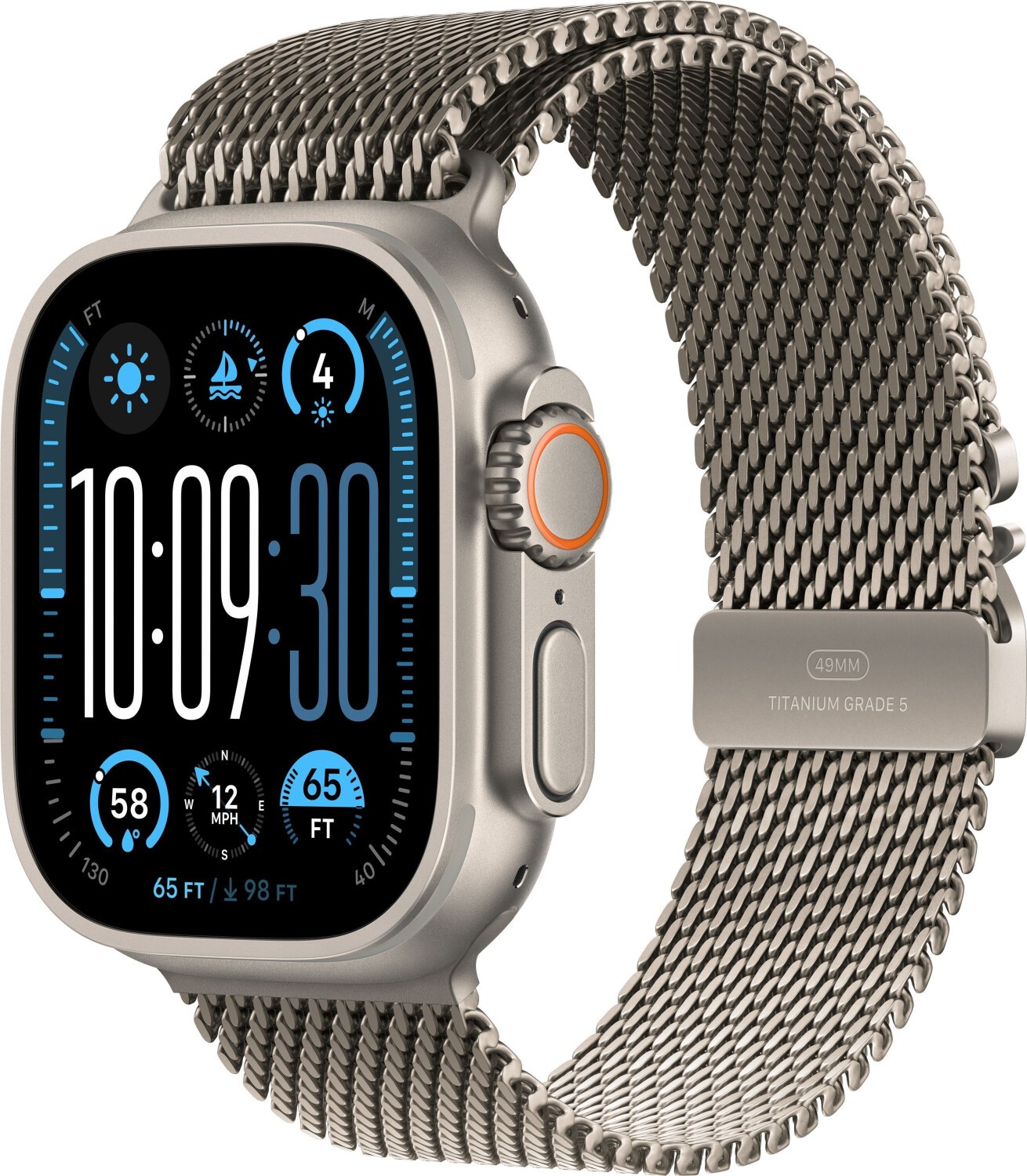 Apple Watch Ultra 2 49mm A2986 Titan Milanaise Loop, Hervorragend – Refurbished