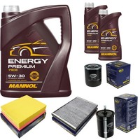 SCT Inspektionspaket 7L Mannol Energy Premium 5W-30 FüR Audi A6 2.4 2.8