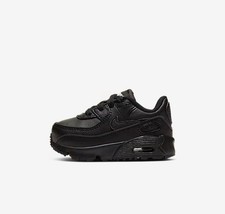 Nike Air Max 90 LTR TD Triple Black CD6868-001 Toddler Kids Size 7C