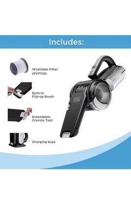 BLACK+DECKER Dustbuster 20V Cordless Bagless Pivot Hand Vac BDH2000PL