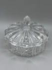 Vintage 1930’s Anchor Hocking Old Cafe Candy Dish with Lid / USA 6 3/4” EUC