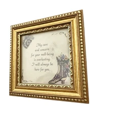 Mini French Gold Frame romantic Victorian photo framing decor regency square 