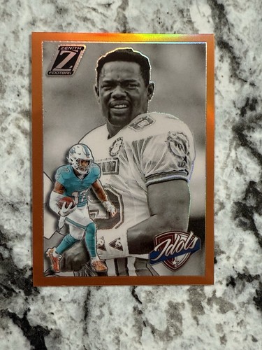 JAYLEN WADDLE MARK DUPER 2024 Panini Zenith #20 IDOLS PRIZM ORANGE SP Dolphins