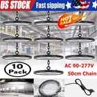 10Pack 500W UFO Led High Bay Light Industrial Commercial Factory Warehouse Light